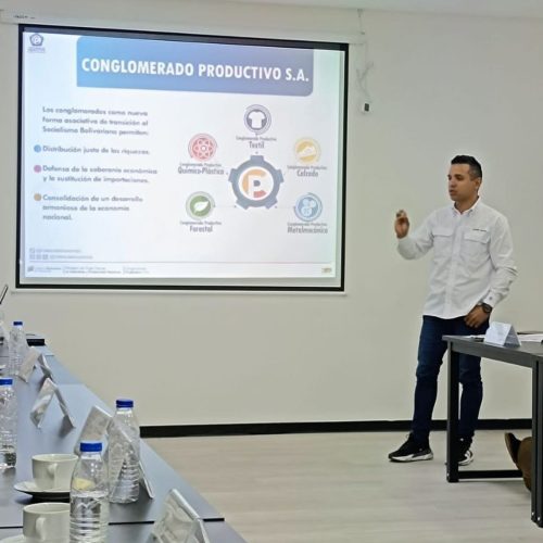Reunión entre el Presidente de Conglomerado Productivo S.A., Ibrahim Infante, con el Ministro de Industrias y Producción Nacional y empresarios del sector textil (15/10/2024)